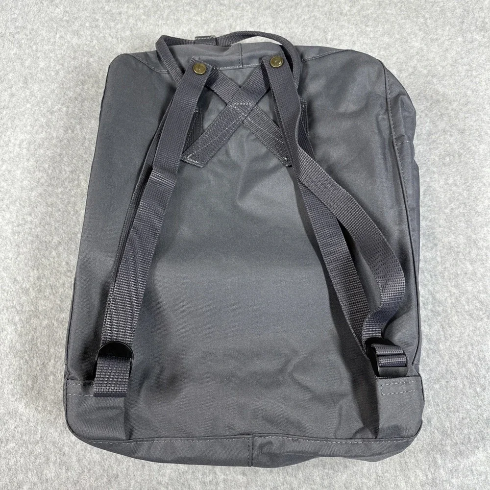 Fjallraven Kanken 23510 Classic Laptop Bag Adjustable Strap Fox Snap Grey